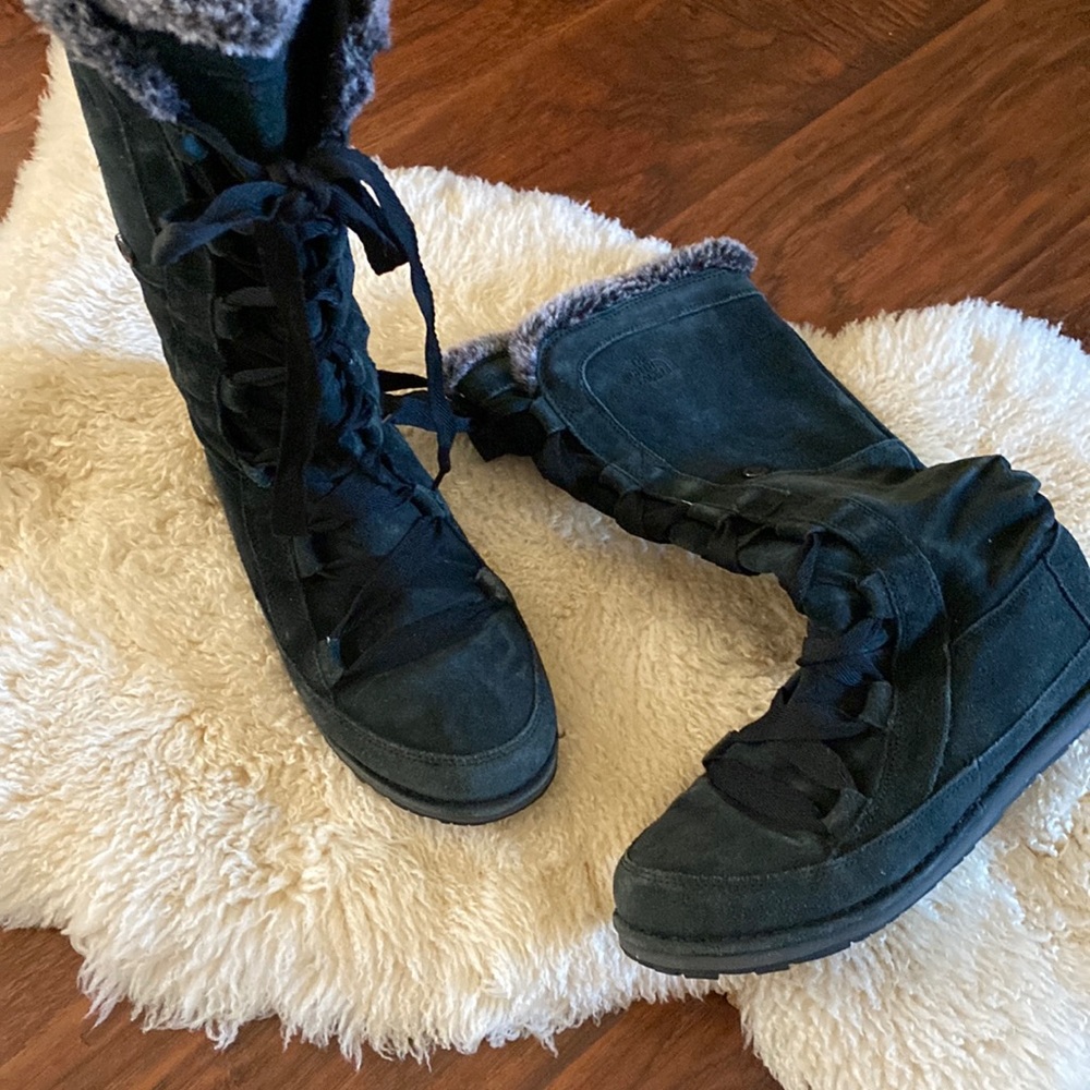 Northface Winter Tall Lace-up Leather Boots